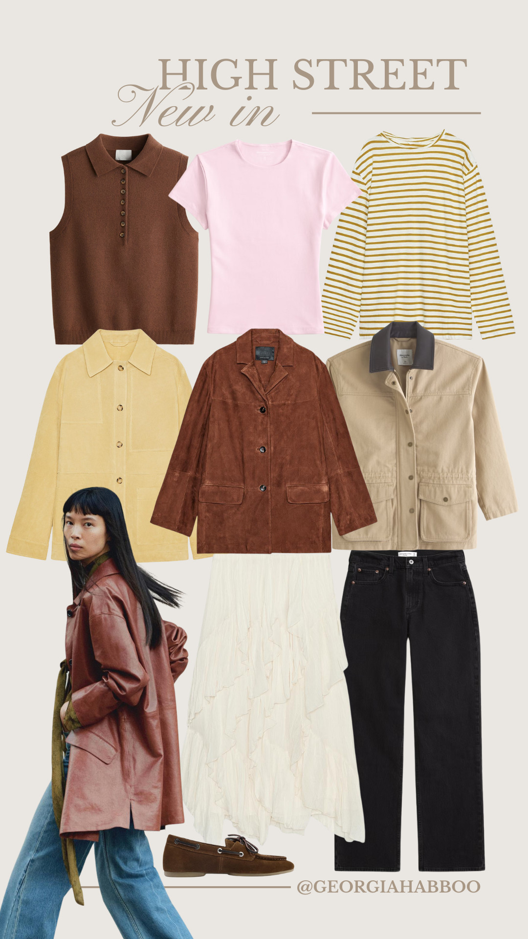 Zara, New In, Massimo Dutti, Jacket, Suede Jacket, Suede Shoes, Low Rise Jeans, Ruffle Skirt, Striped Top, Shirt, Waistcoat, Vest, Autumn 

 #LTKuk #LTKeurope #LTKstyletip