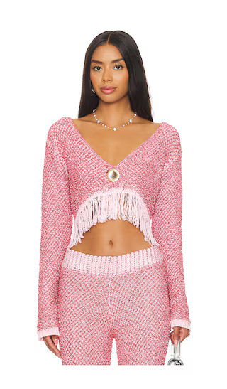 Grace Sequined Cardigan in Rosetta | Revolve Clothing (Global)