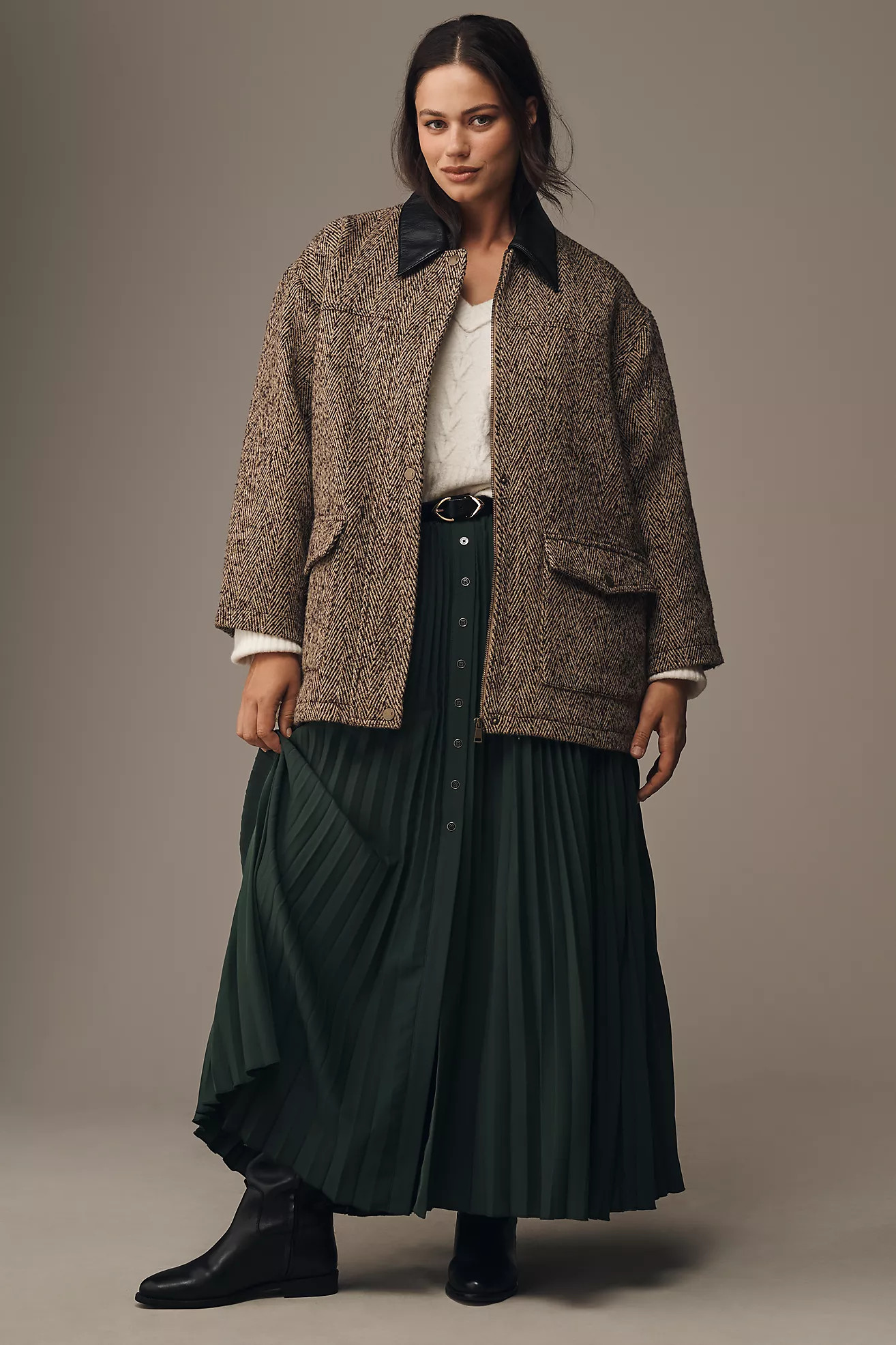 Pilcro Wool Blend Barn Jacket | Anthropologie (US)