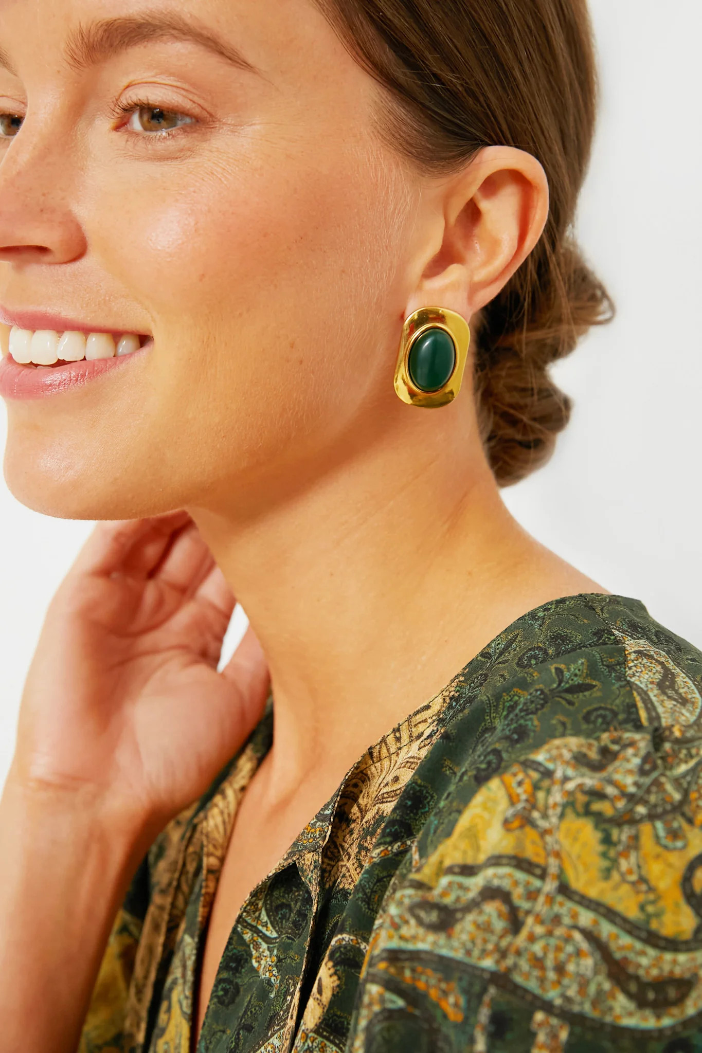 Green Ashley Earrings | Tuckernuck (US)