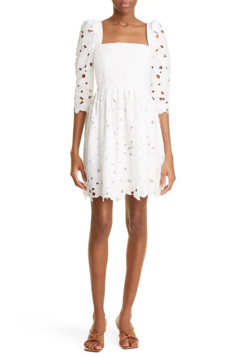 Cara Cara Hart Floral Puff Sleeve Minidress | Nordstrom | Nordstrom