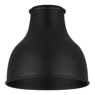 Small Matte Black Metal Bell Pendant Lamp Shade 860965 - The Home Depot | The Home Depot
