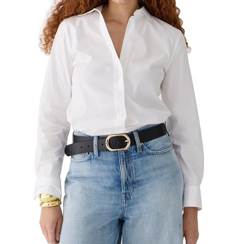 SUNNOW Women's White Button Down Shirt Long Sleeve Blouse Work Business Office Casual Top | Amazon (US)