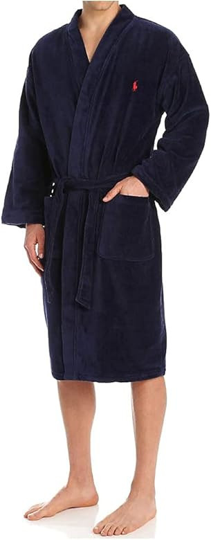 Polo Ralph Lauren Underwear Men's Solid Velour Kimono Robe | Amazon (US)