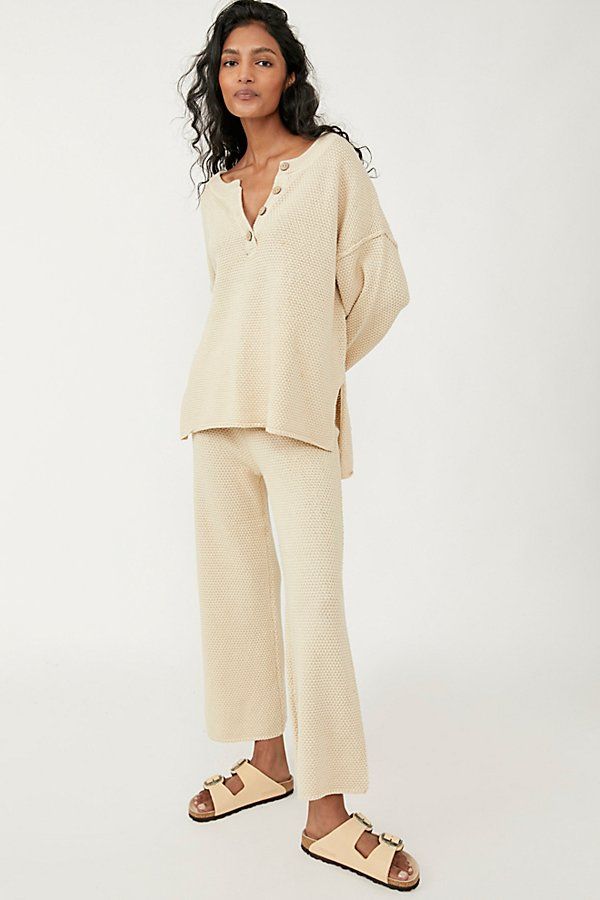 Hailee Sweater Set by FP Beach at Free People, Au Lait, XS | Free People (Global - UK&FR Excluded)