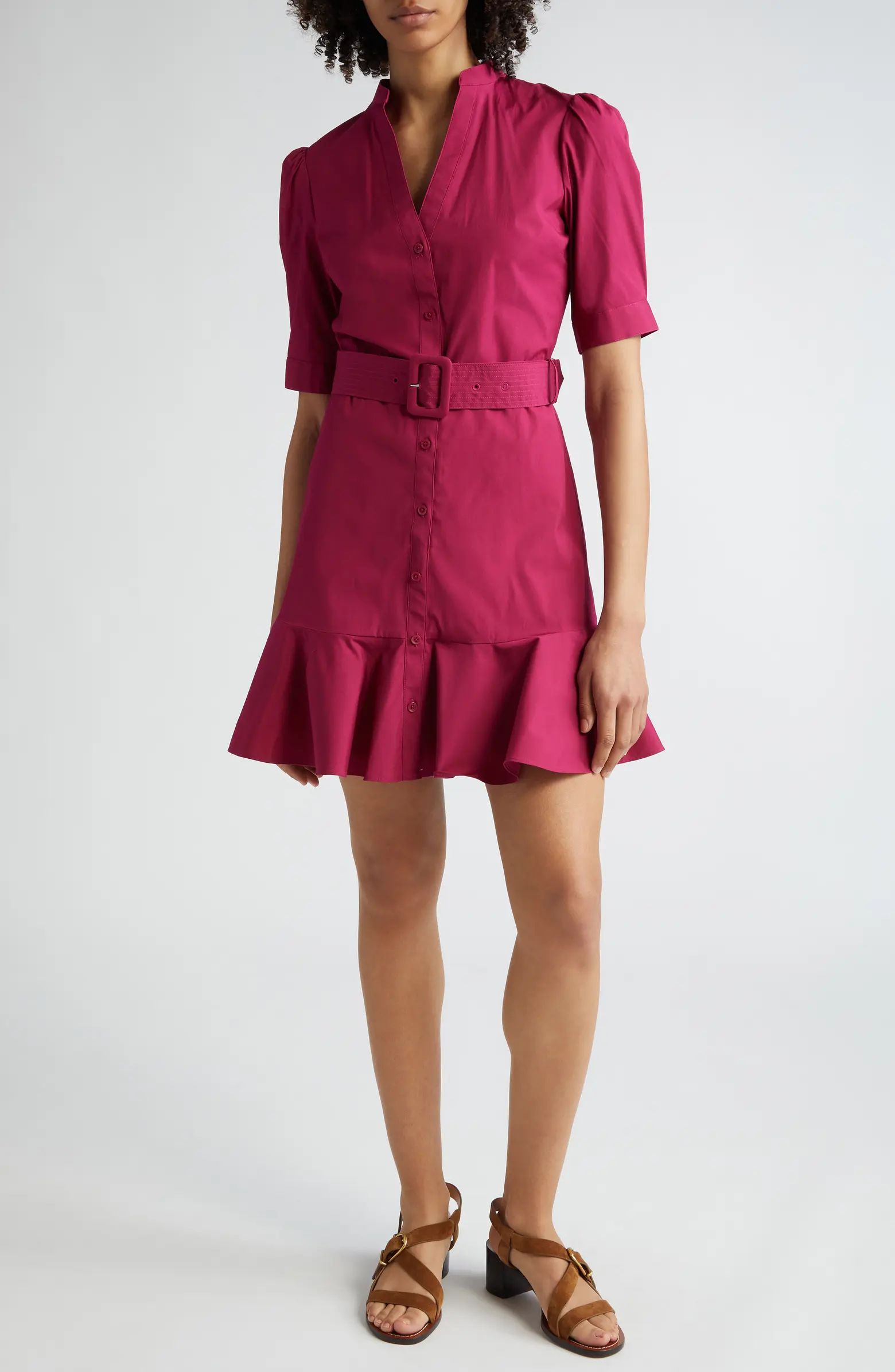 Molly Belted Mini Shirtdress | Nordstrom