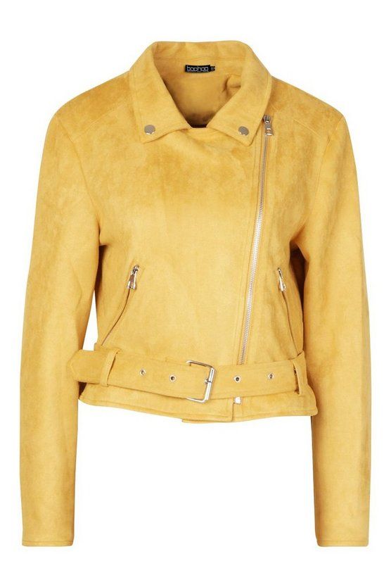 Faux Suede Biker Jacket | Boohoo.com (US & CA)