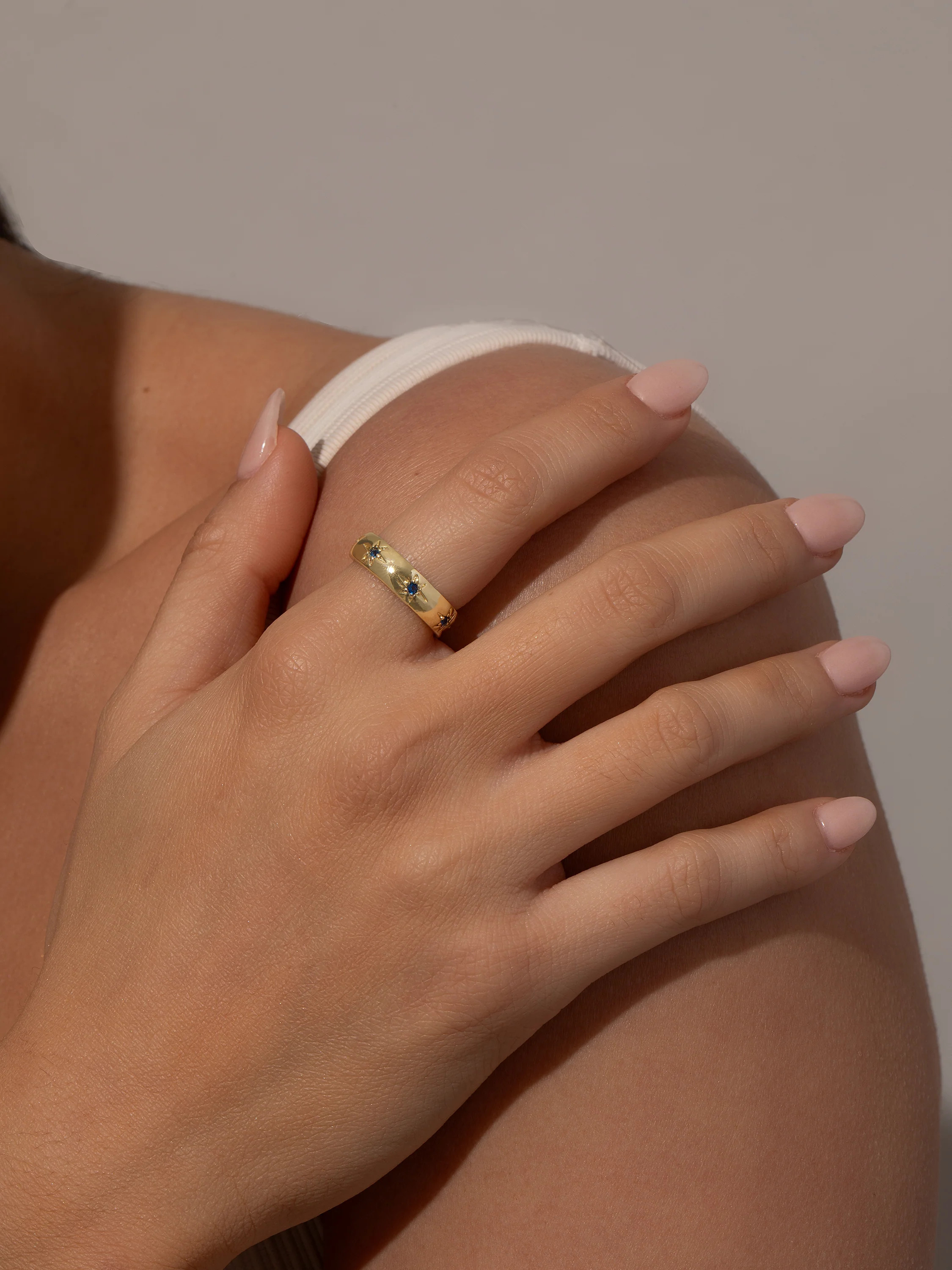 Navy Star Ring in Gold | Chunky Statement Ring | Uncommon James | Uncommon James