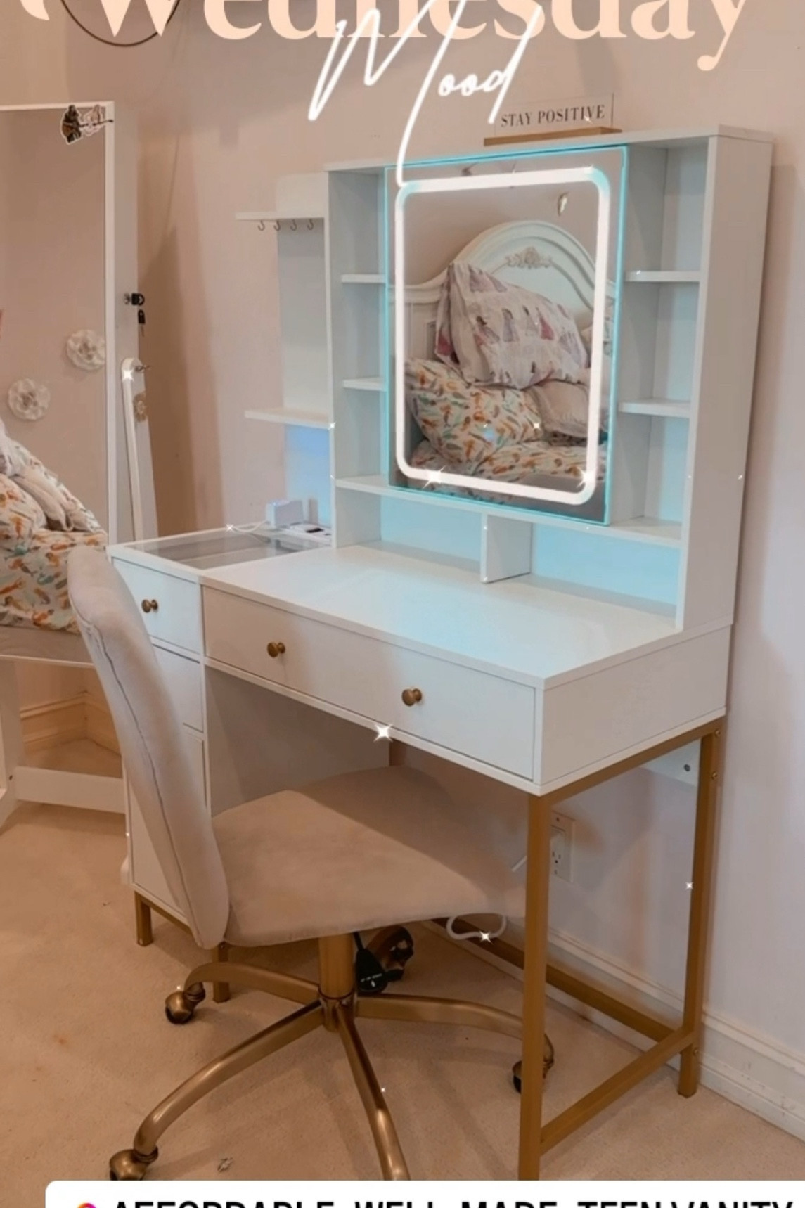 Vanity and jewelry full size mirror linked
Gift for teen 
Gift for tween 

#LTKHoliday #LTKSaleAlert #LTKGiftGuide