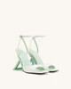 Hayden Triangle Wedge Sandals - Green | JW PEI US
