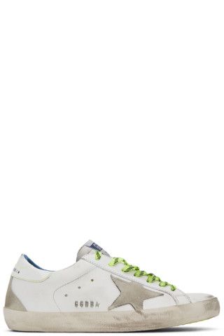 White Fluorescent Superstar Sneakers | SSENSE