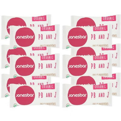 Jonesbar Organic PB and J Bar - Case of 12/1.7 oz | Target