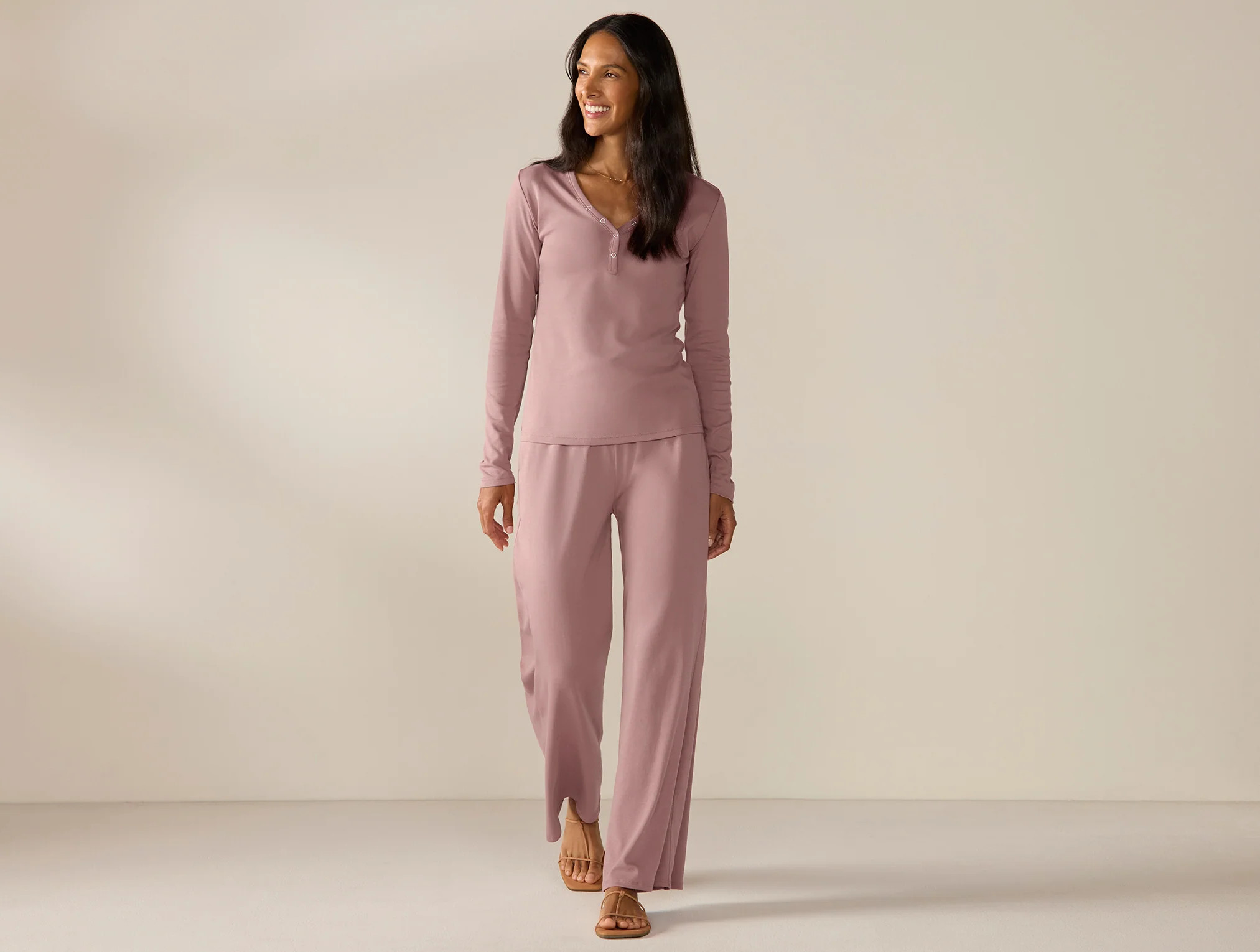 Women's Pima Organic Knit Henley | Coyuchi