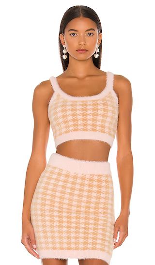 Cher Crop Sweater Tank in Light Pink | Revolve Clothing (Global)