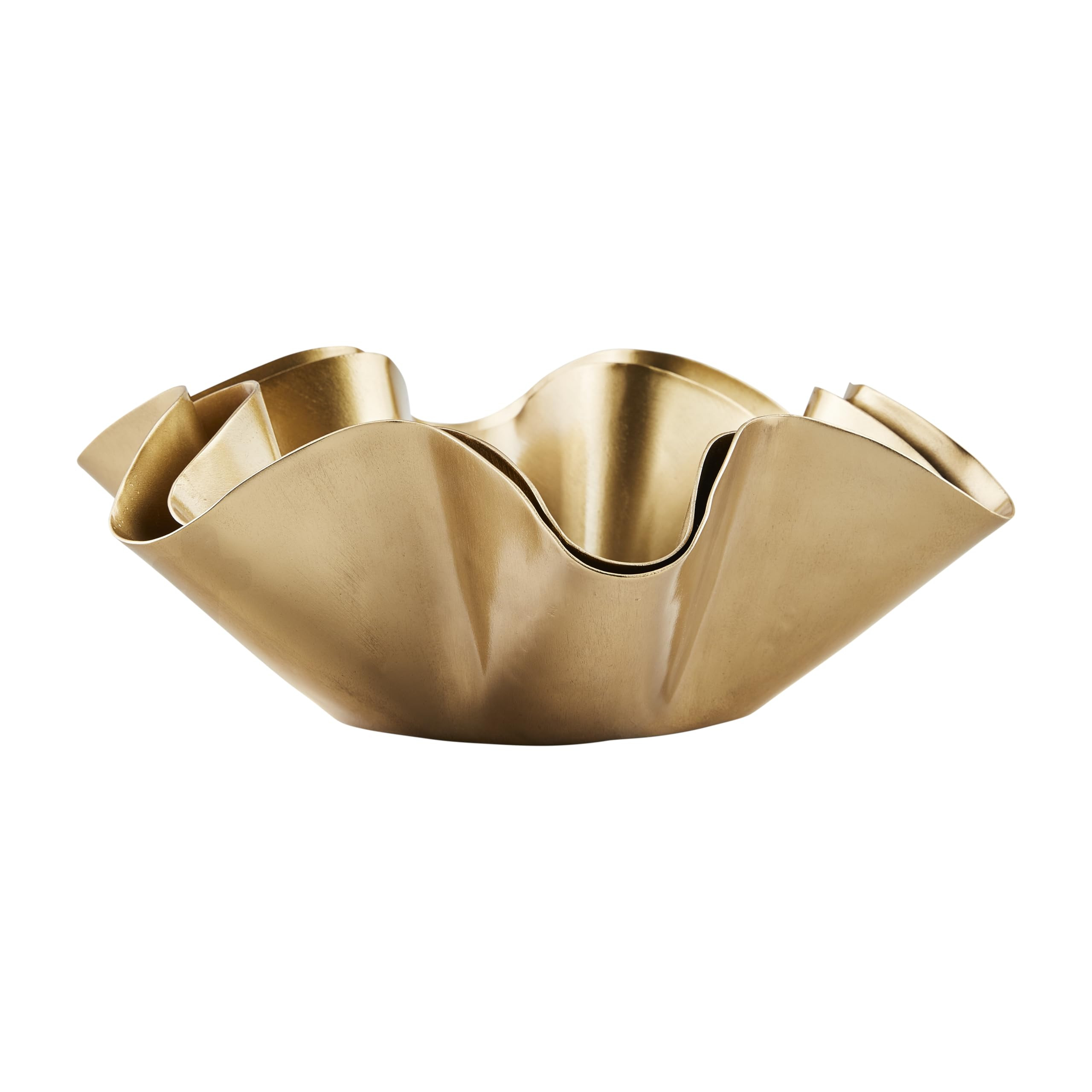 Mud Pie Nested Ruffle Bowls; Small 4 1/4" X 12" Dia | Large 4 1/2" X 13 1/2" Dia | Amazon (US)