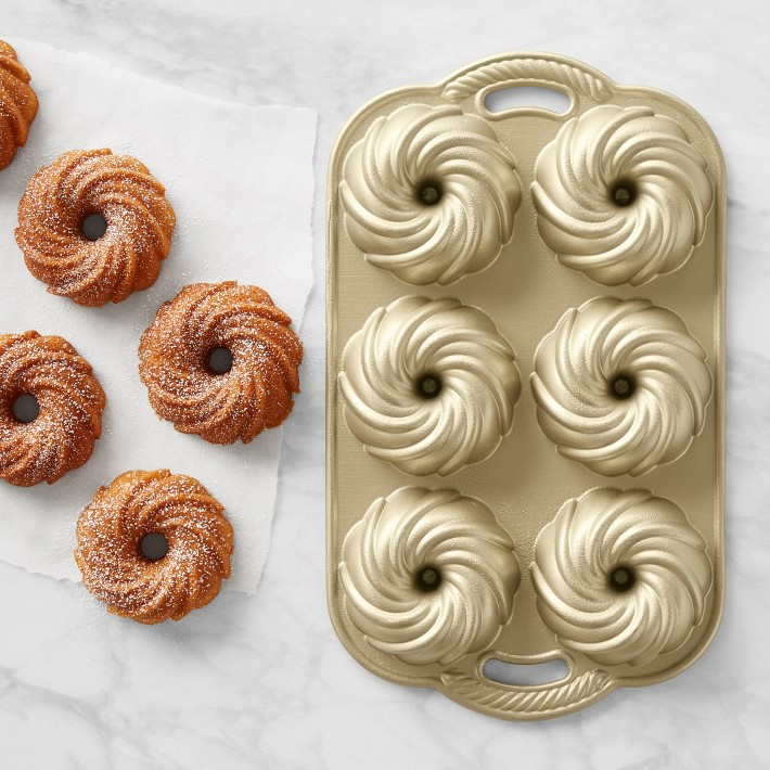 Nordic Ware Nonstick Cast Aluminum Swirl Bundtlette Cake Pan | Williams-Sonoma