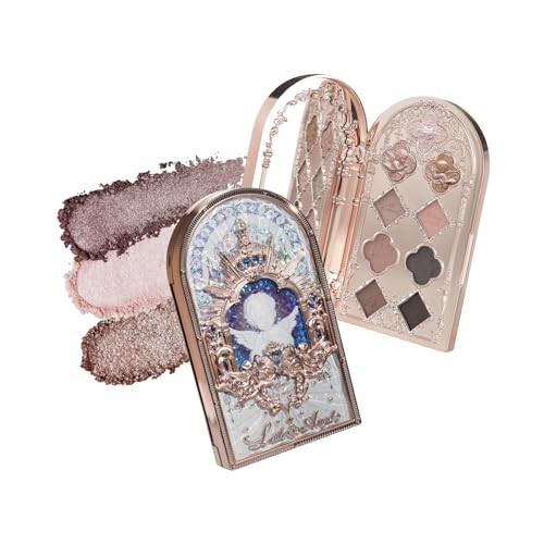 Flower Knows Little Angel 9-Color Eyeshadow Palette,Pink Beige Makeup Palette with 6 Matte + 3 Shimmer Shades,Blendable Smooth Cute Eye Makeup,0.37 Oz(01 Eden's Angel) | Amazon (US)