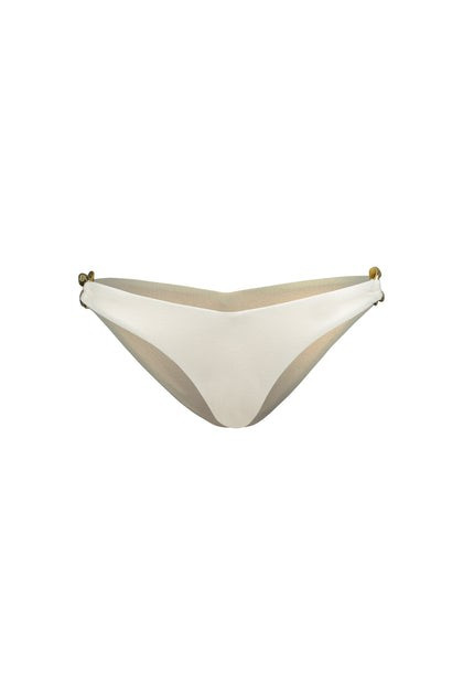 Gold Chain Brief (Faux Suede Cream) | SAME