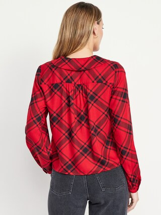 Crepe Button-Down Top | Old Navy (US)