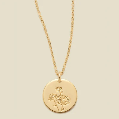 April Birth Flower Necklace | Made By Mary