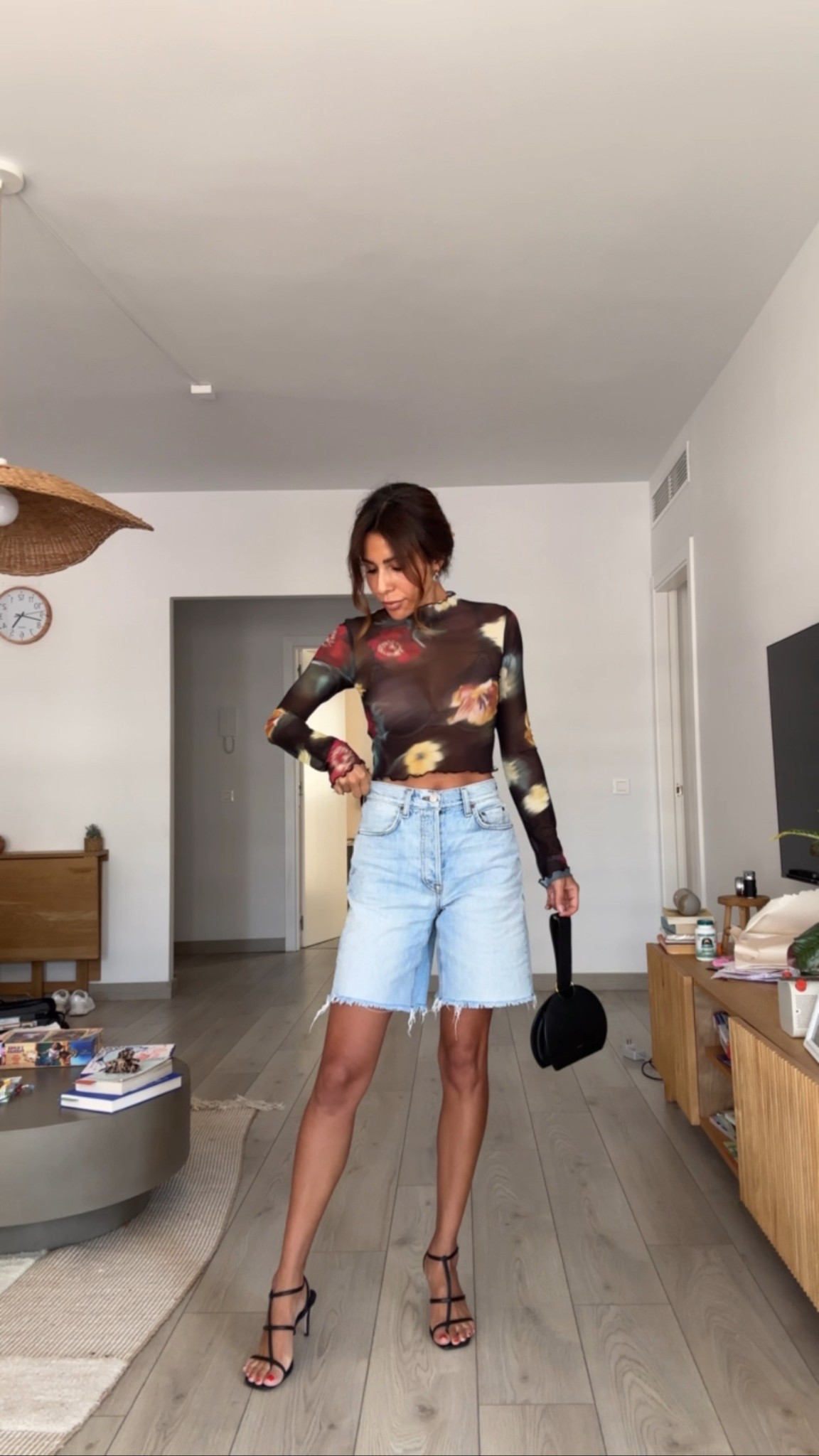 Night out in Madrid: bermuda shorts and mesh printed top 

#LTKFindsUnder100 #LTKSummerEdit #LTKPetite