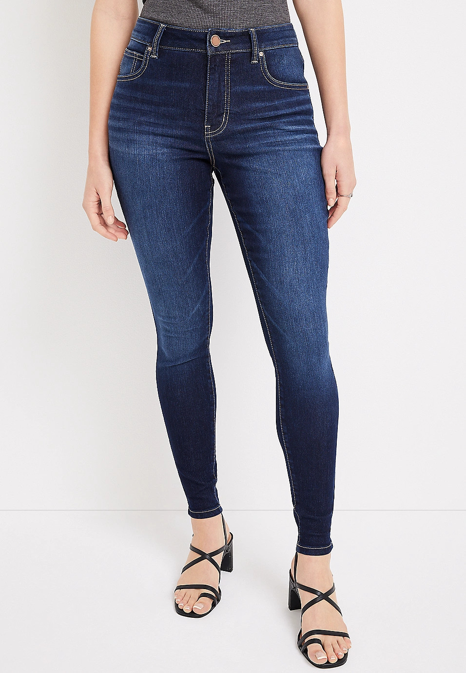 m jeans by maurices™ Everflex™ Super Skinny Curvy High Rise Jean | Maurices