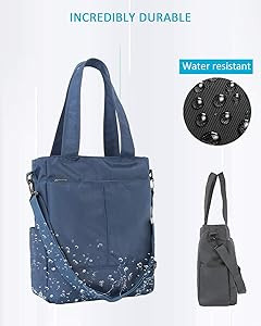 Schkleier Laptop Tote Crossbody Bag Shoulder Bag Travel Tote with Zipper Fits 14 Inches Laptop, D... | Amazon (US)