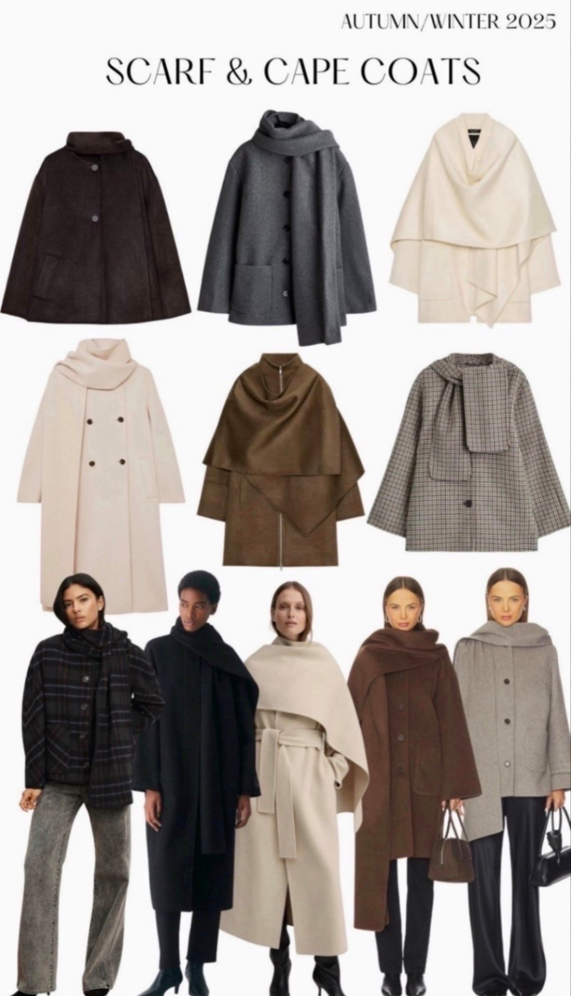 Fall/winter trends 2025: scarf & cape coats 
#scarf #cape #coat #falltrends #wintertrends #brown #beige #cream #black #plaid #grey 




#LTKWorkwear #LTKCyberWeek #LTKFindsUnder100

#LTKFindsUnder100 #LTKSeasonal #LTKFindsUnder50

#LTKFindsUnder100 #LTKFindsUnder50 #LTKWorkwear
