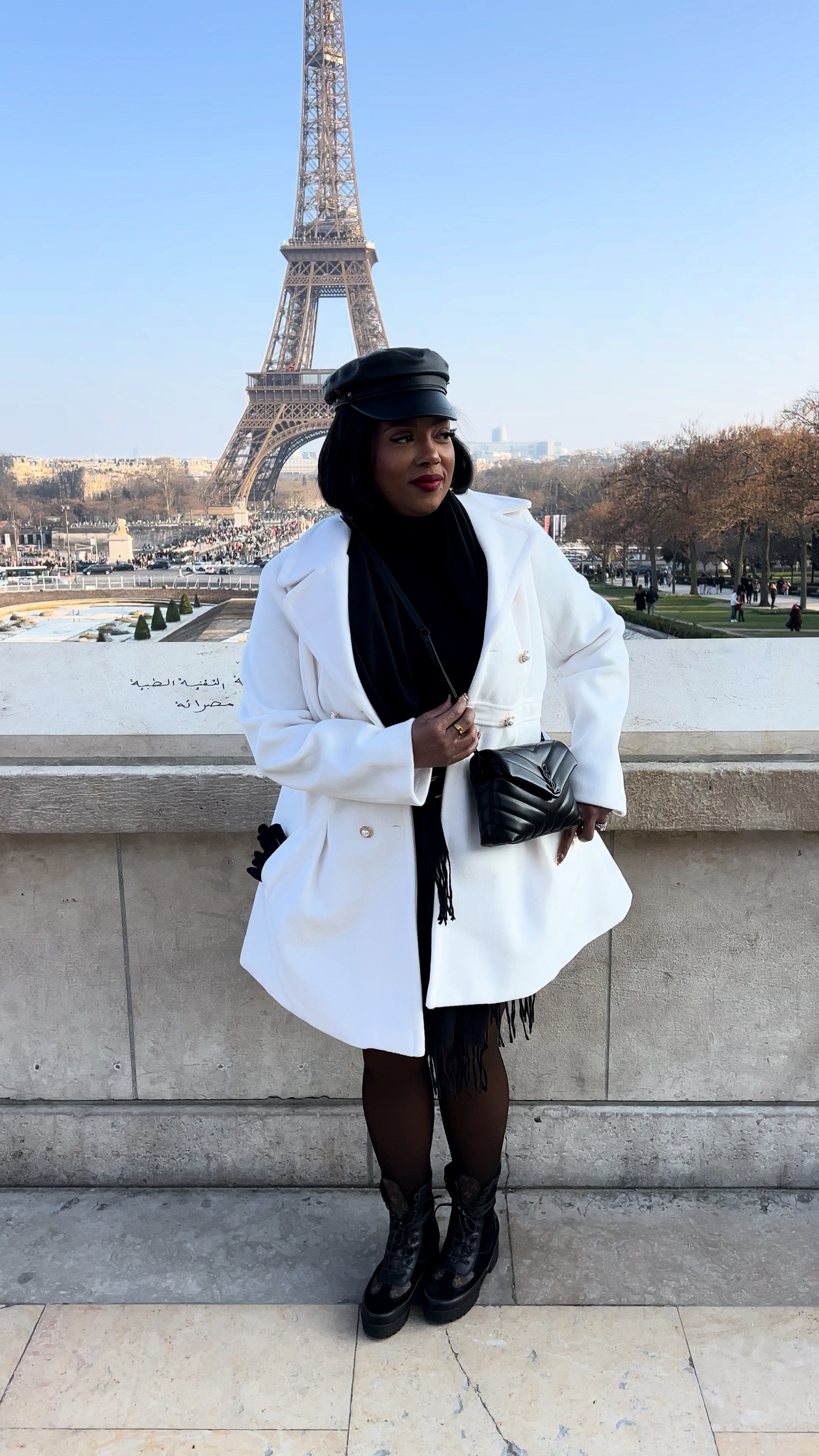 Standing in front of my the Eiffel Tower ❤️✨ obsessed with this view and very warm outfit. It was so cold! Went in Feb so had to get creative with my outfit

Wearing fleece lined turtleneck and leggings. Gloves and scarf 🖤 #paris #eiffeltower #plussize 


#LTKPlusSize #LTKvlog #LTKStyleTip