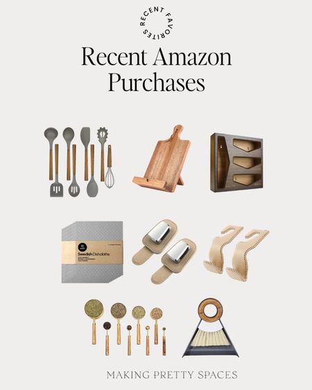 Shop my recent Amazon purchases!
Sunglasses clip, utensils, organizer, cookbook stand; purse holder, measuring cups, dust pan, dish clothes

#LTKhome #LTKitbag #LTKkids