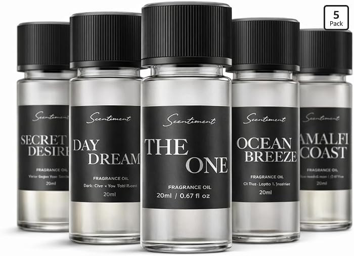Scentiment Luxury Hotel Scents \u2013 5 Diffuser Oil Set | Secret Desires, Day Dream, The One, Oc... | Amazon (US)