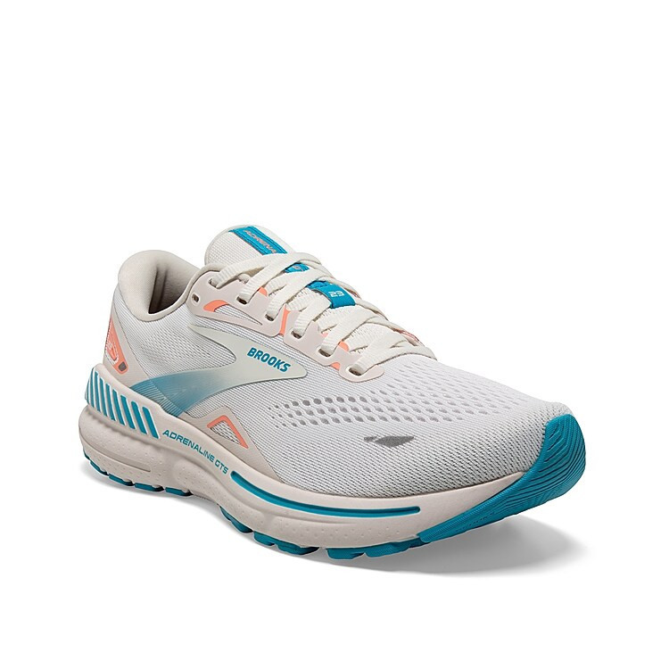 Brooks Adrenaline GTS 23 Running Shoe | Women's | Grey/Blue | Size 7.5 | Sneakers | DSW