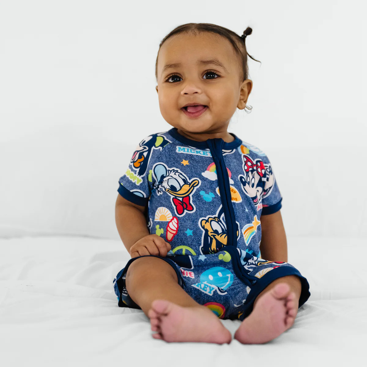 Navy Disney Mickey's Clubhouse Shorty Zippy | Little Sleepies