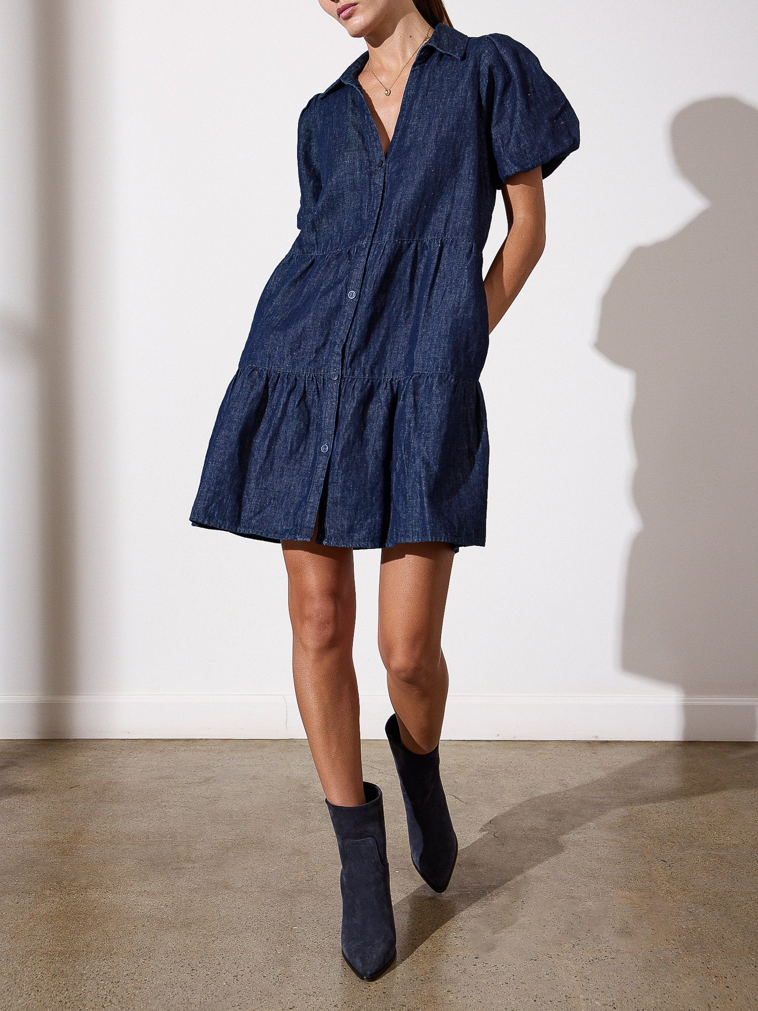 The Havana Mini Indigo Dress | Brochu Walker