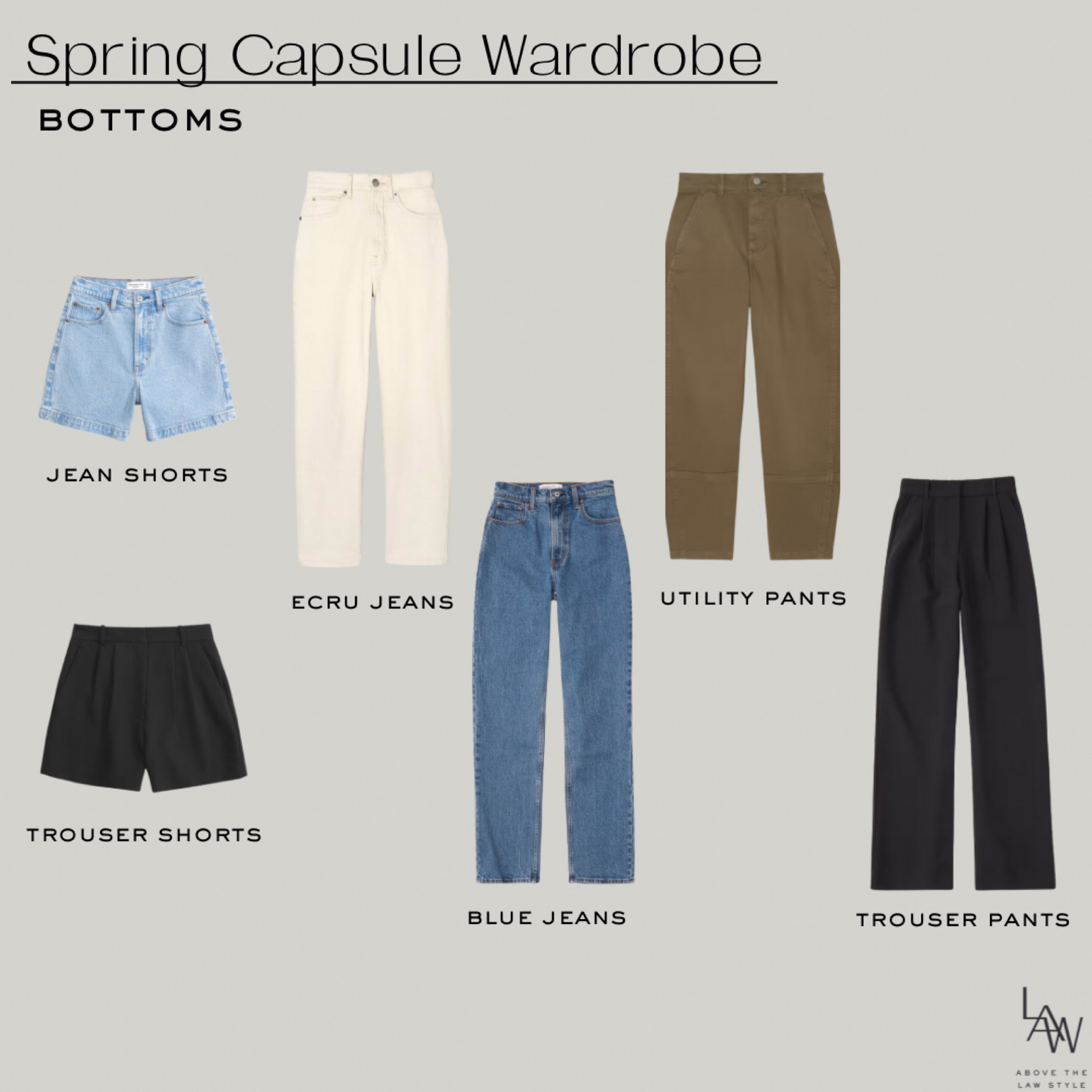 Spring Capsule: Bottoms

#LTKfindsunder50 #LTKstyletip #LTKfindsunder100