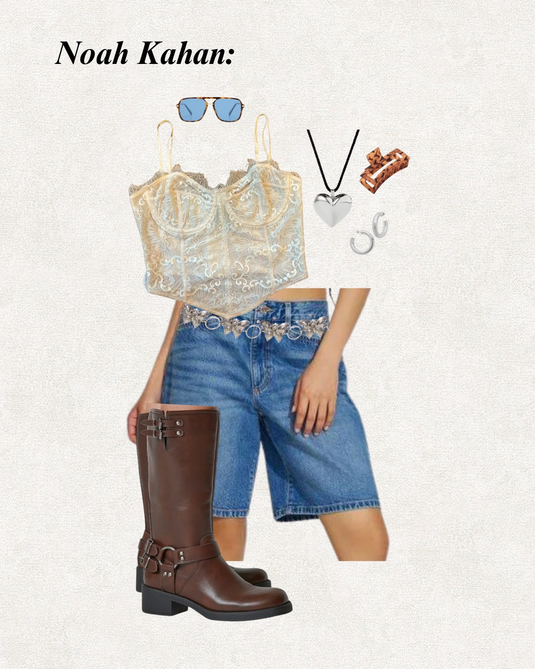 Noah Kahan concert outfit inspo🎶 corset top is old free people and jean shorts were thrifted 

#LTKTravel #LTKFindsUnder100 #LTKFestival