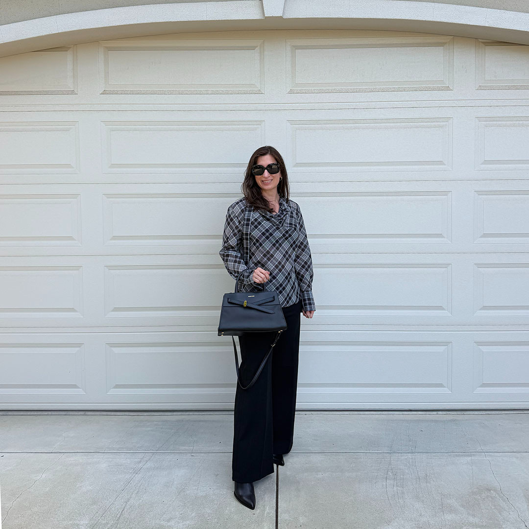 Loving this plaid blouse for fall office outfits.  

 #LTKootd #LTKPetite #LTKWorkwear