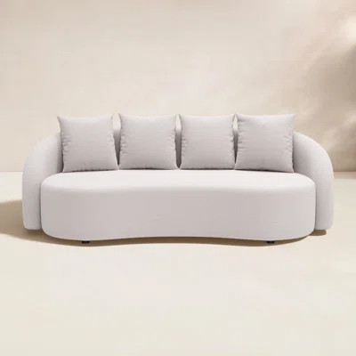 Kaly 90" Outdoor Curved Patio Sofa with Cushions | Wayfair North America