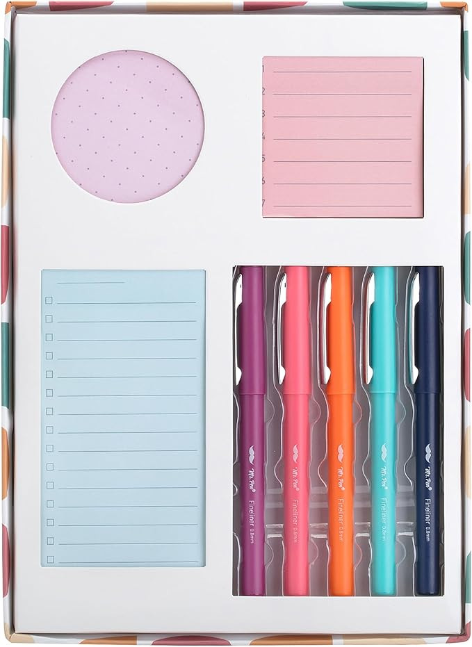Mr. Pen- Sticky Noted Gift Box, 305 pcs, Pastel Colors, Sticky Note Set, Planner Sticky Notes, Ro... | Amazon (US)