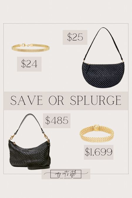 Look for less black bag, save or splurge bracelet, look for less David Yurman, target purse

#LTKItBag #LTKStyleTip #LTKBeauty