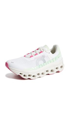 On Women's Cloudmonster Sneakers, White/Lima, 11 Medium US | Amazon (US)