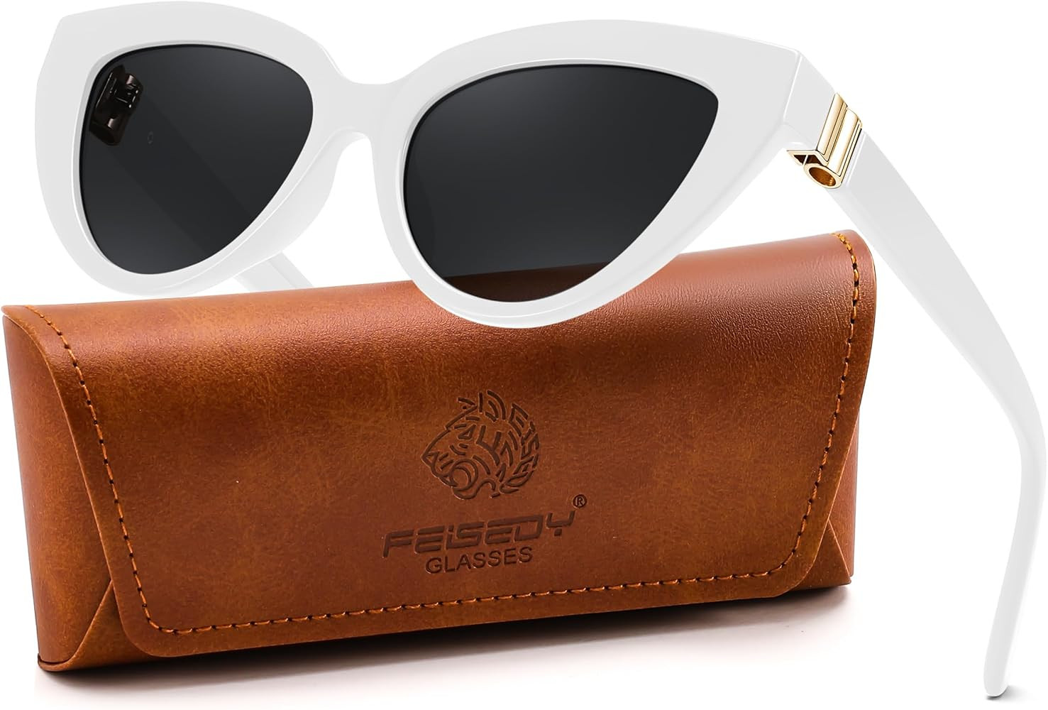 FEISEDY Cat eye Sunglasses with Polarized and UV400 Protection for Women, Retro Stylish for Drivi... | Amazon (US)