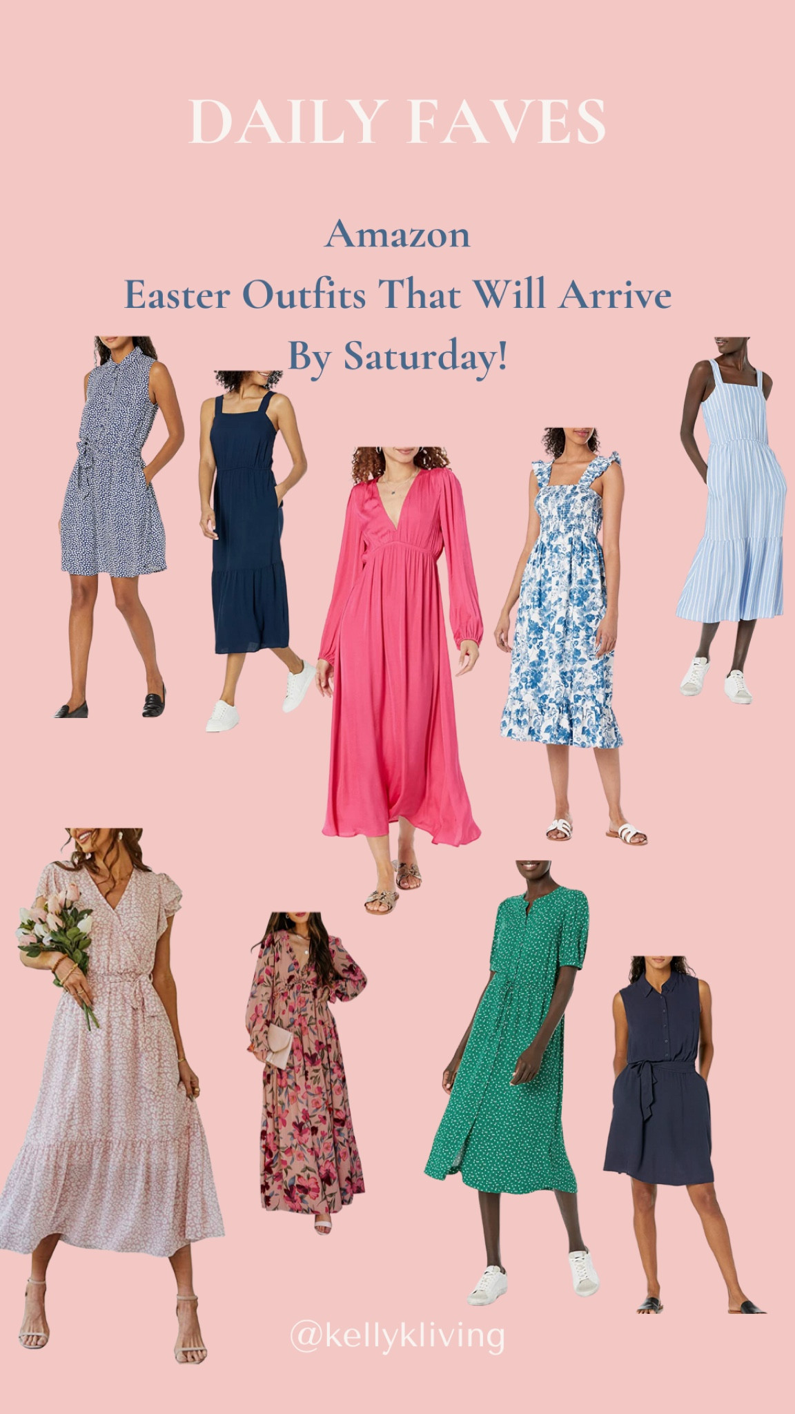 Last minute shopping for Easter? No worries! These spring dresses will all arrive by Saturday! 

#LTKSeasonal #LTKstyletip #LTKunder100