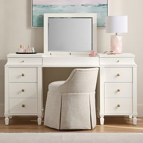 Charlotte Smart Flip-Top Vanity Desk (58") | Pottery Barn Teen