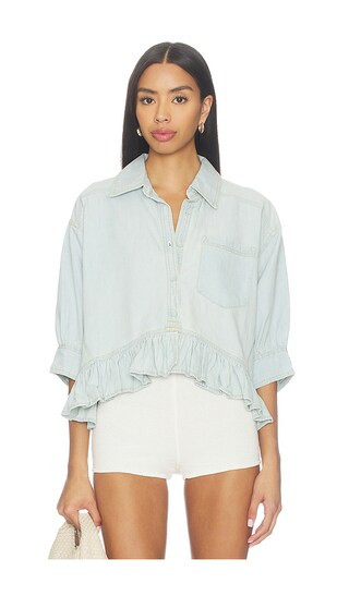 Bailey Denim Shirt In Light Tint Wash | Revolve Clothing (Global)