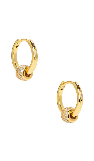 Pave Mini Hoops in Gold | Revolve Clothing (Global)