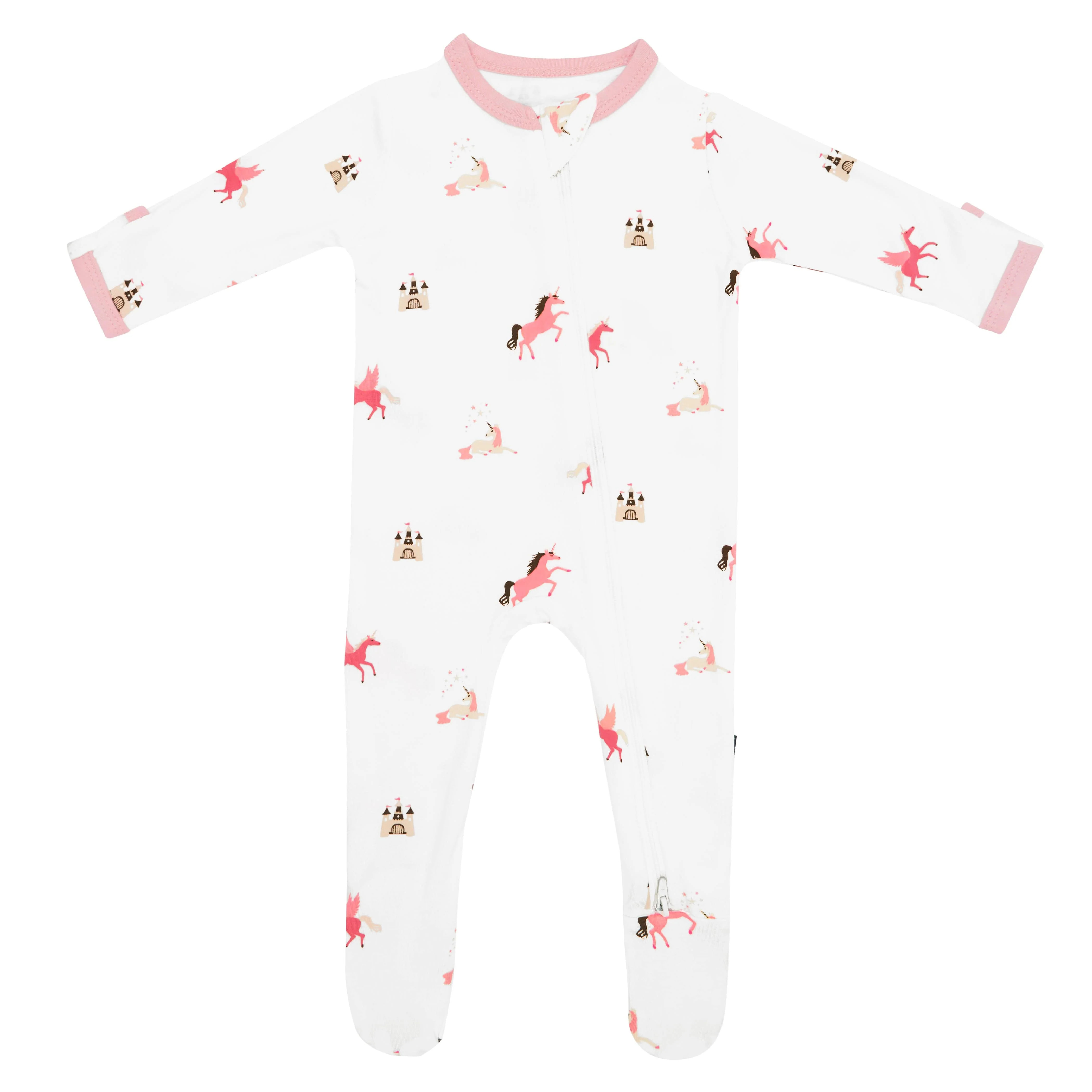 Zippered Footie in Unicorn | Kyte BABY
