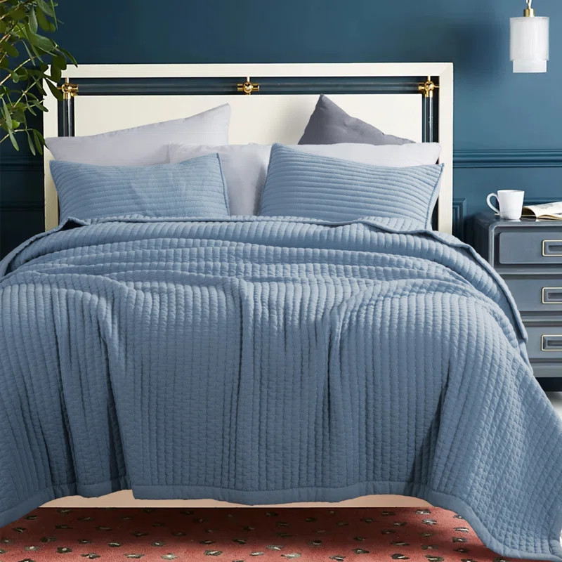 Luxora Microfiber Reversible 3 Piece Quilt Set + 2 Shams | Wayfair North America