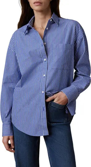 Coastal Relaxed Organic Cotton Button-Up Shirt | Nordstrom