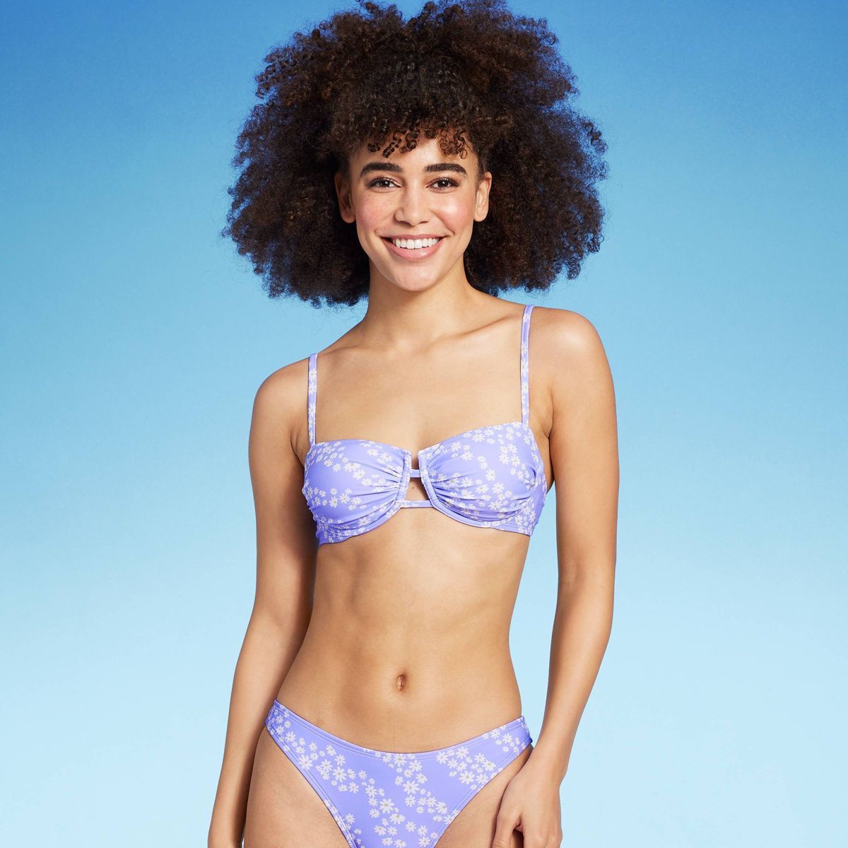 Women's Underwire Bikini Top - Wild Fable™ Brown XXS | Target
